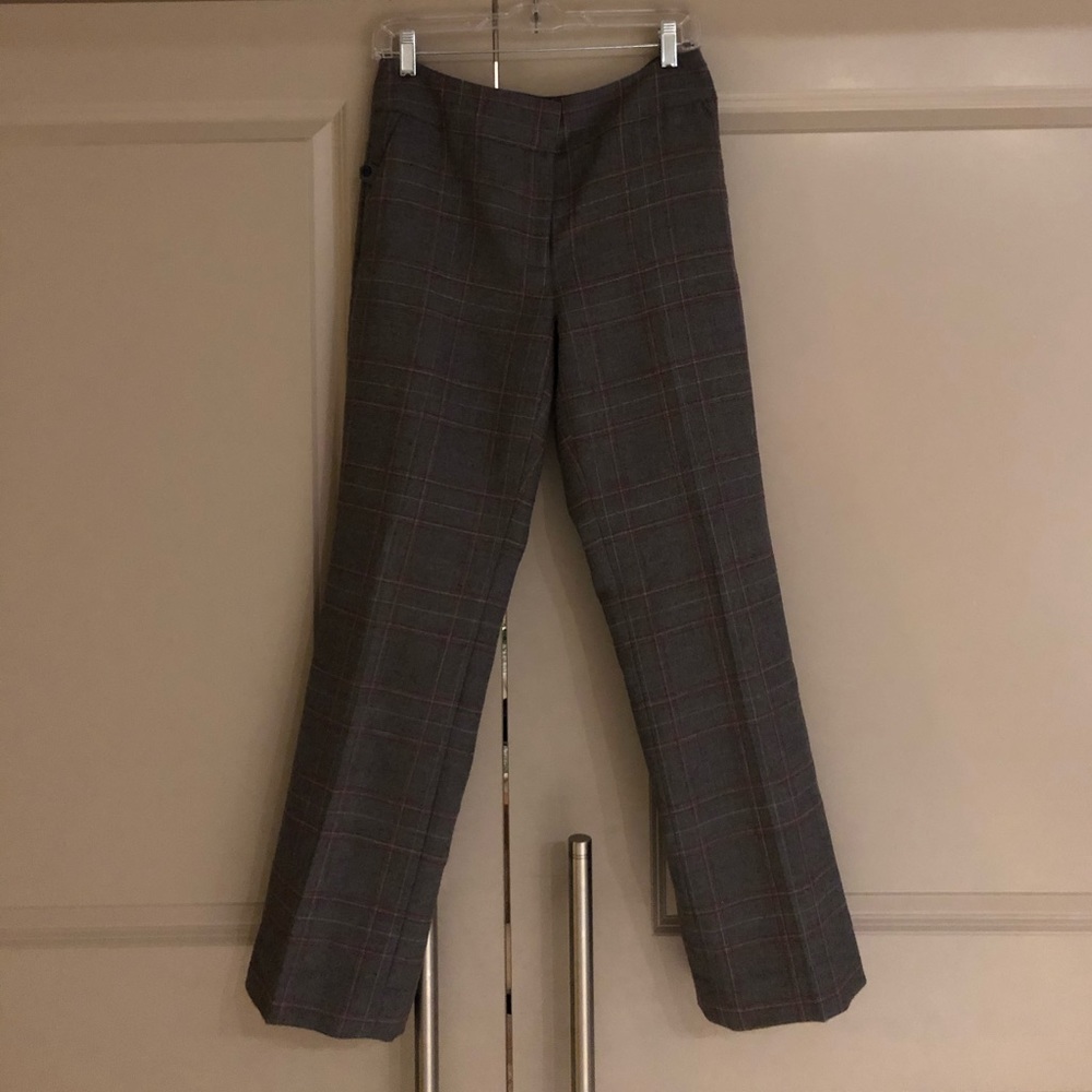 Talbots Plaid Wool Blend Dress Pants